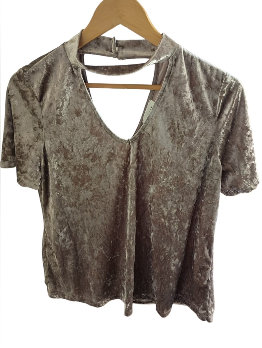 Everly Velvet Light Purple Blouse Size Large